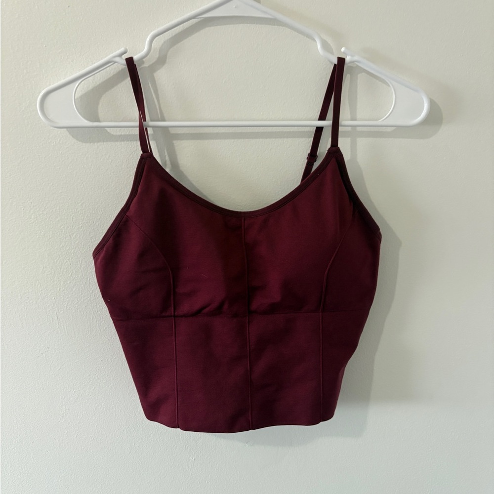 Streetwear Society Red Fitted Crop Camisole